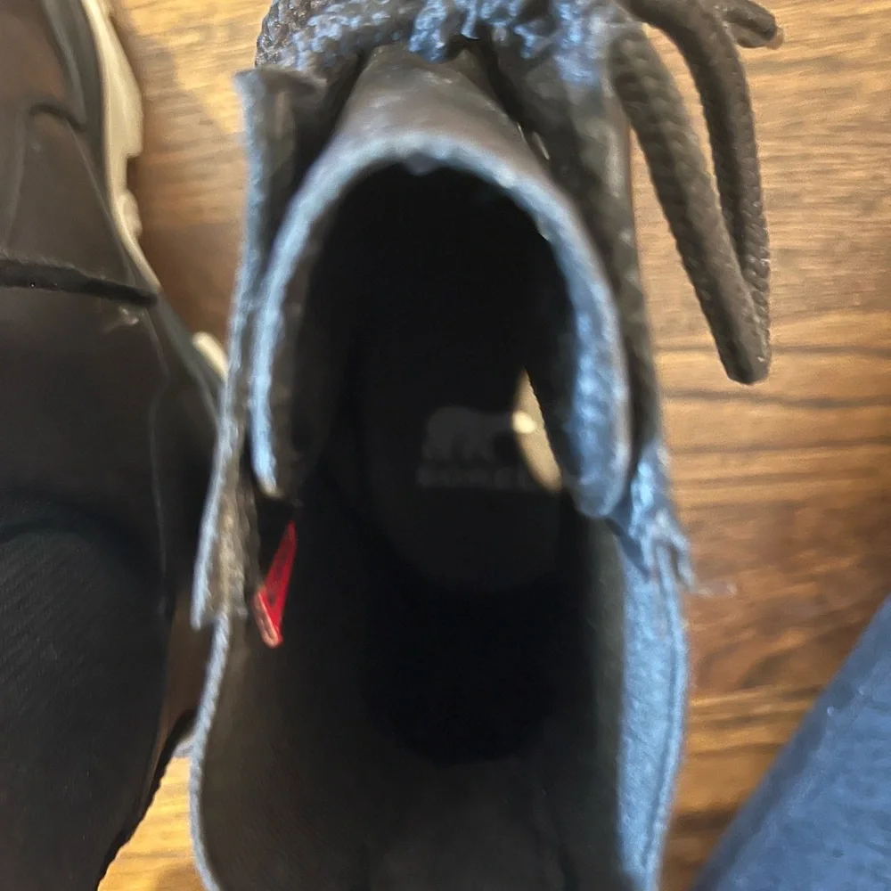 Sorel Brex Lace-up Waterproof Bootie in black / chalk - Picture 5 of 6